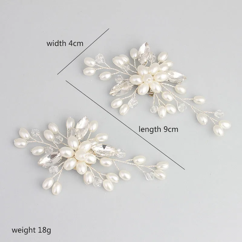 1 Pair Detachable Shoe Clip Imitation Pearl  Wedding Shoes Buckle