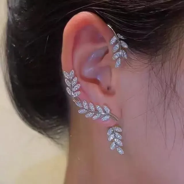 1 pc Women's Fashion Leaf Style Earrings Ear Cuffs Clip