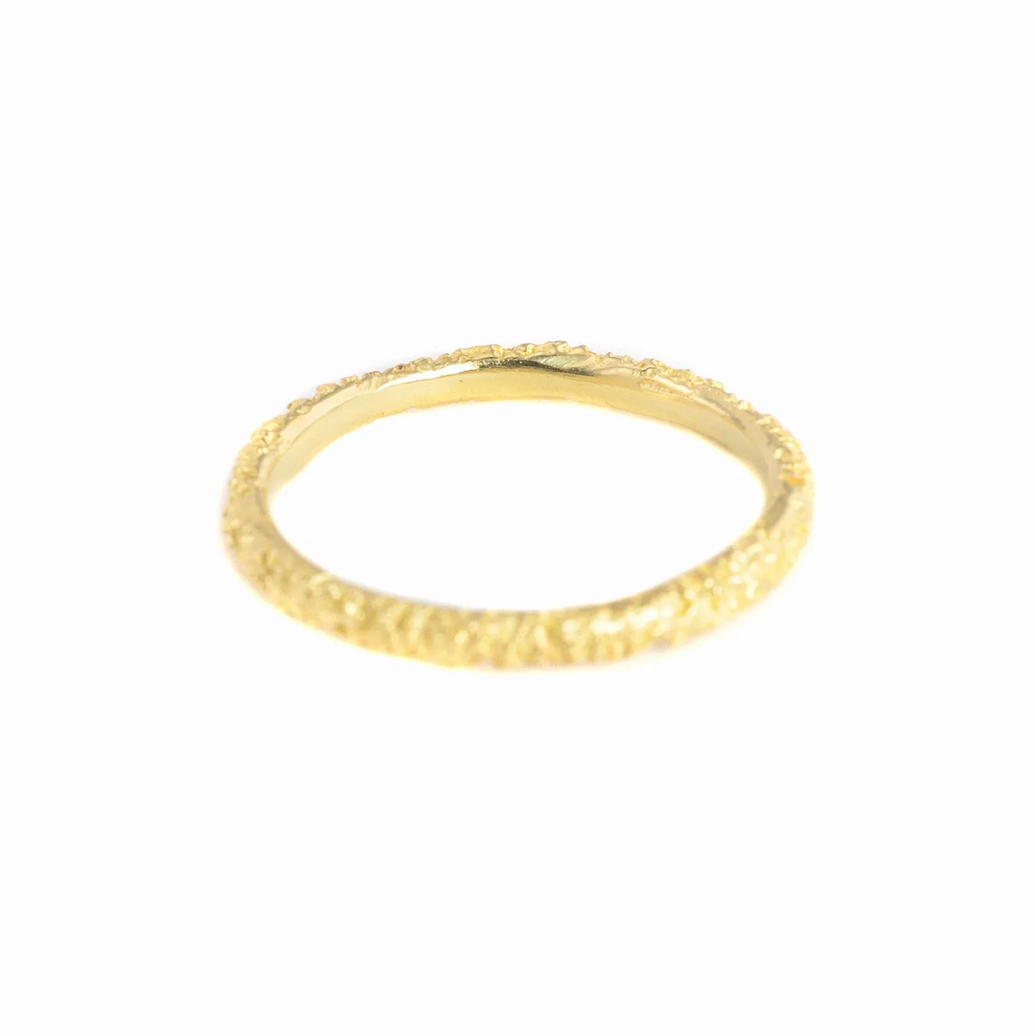 14k Gold Textured Band by Branch