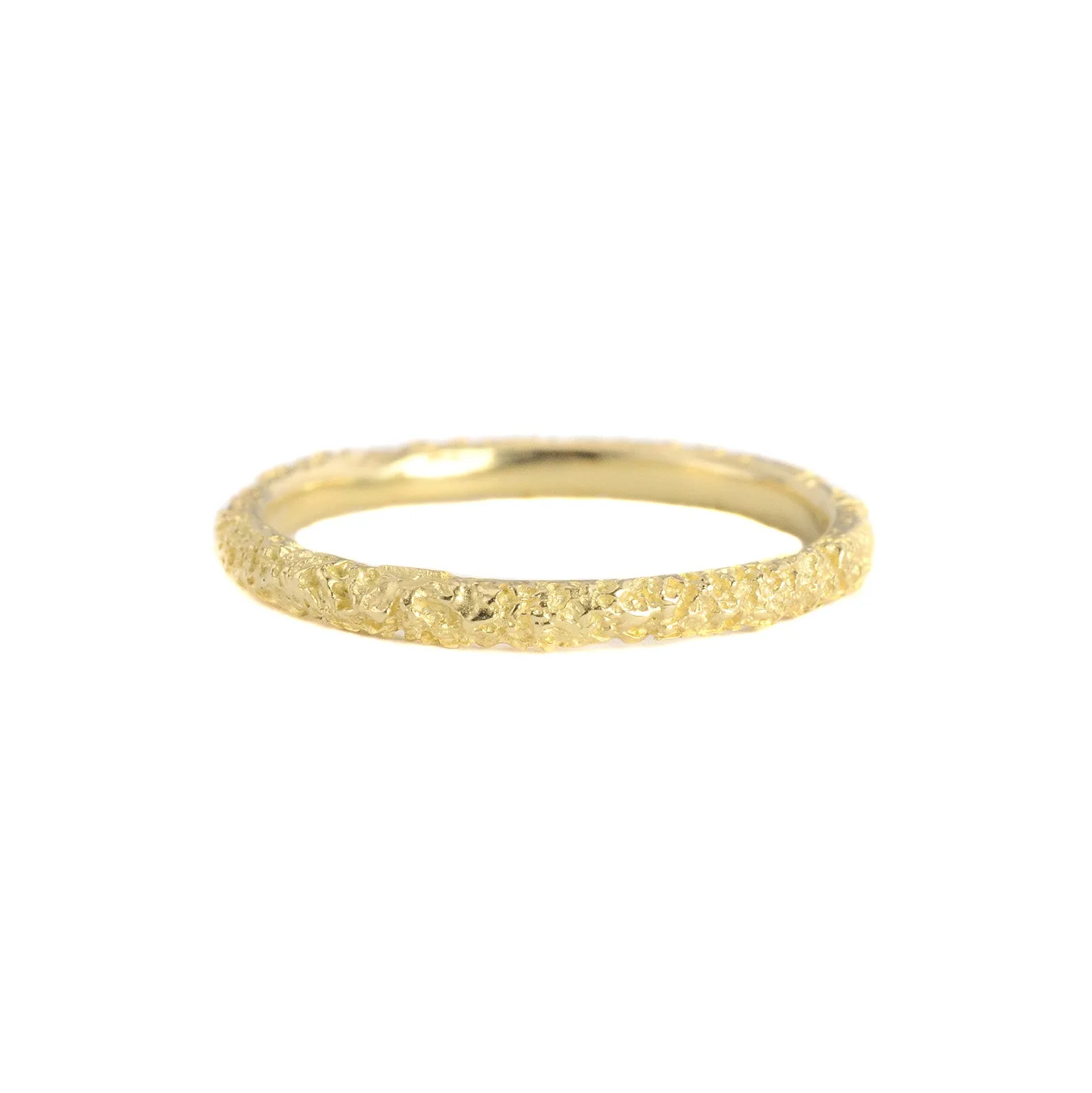 14k Gold Textured Band by Branch