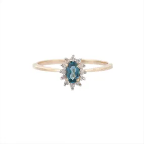 14K Yellow Gold Topaz Ring