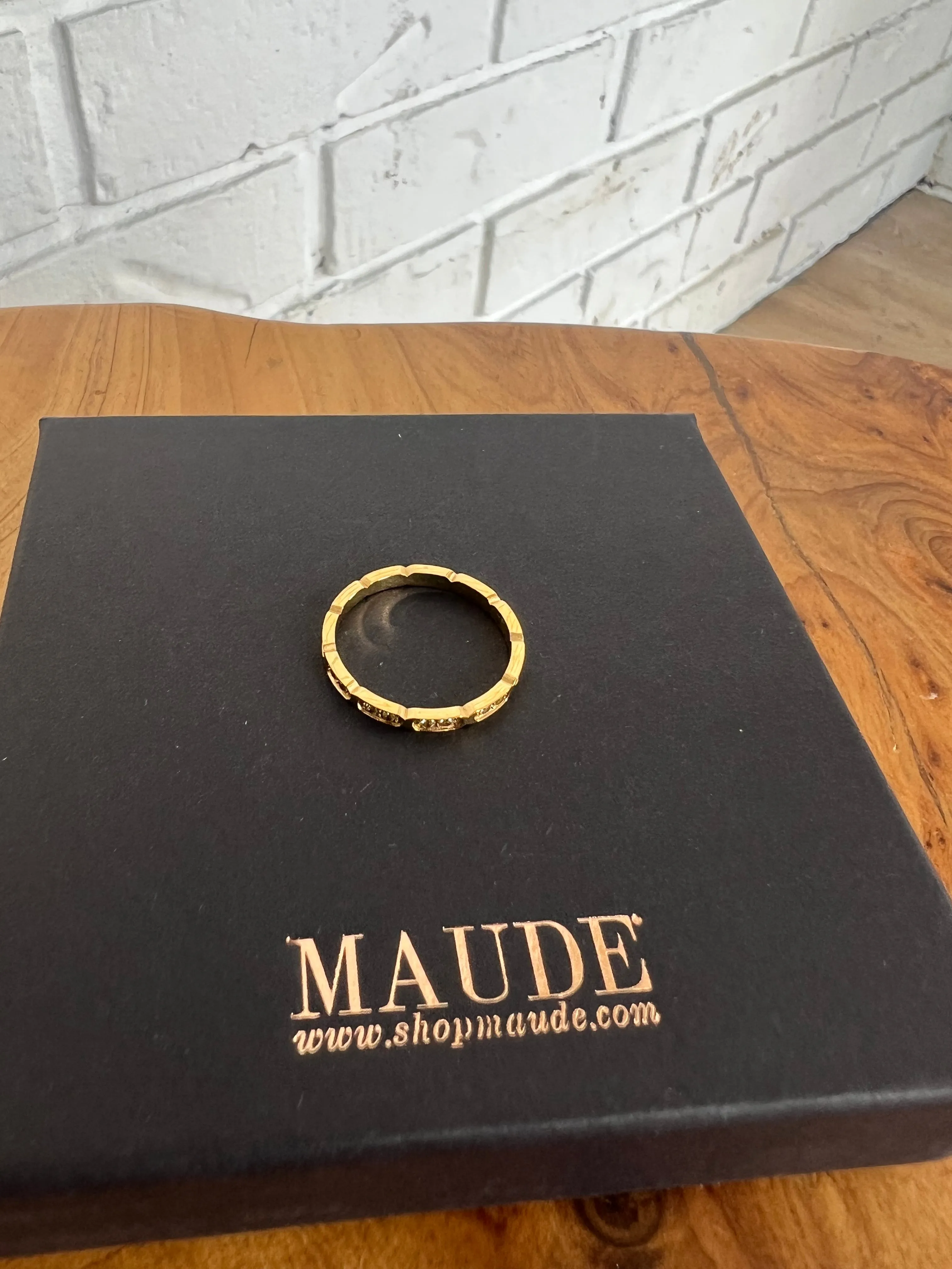 18K Dainty Diamond Ring