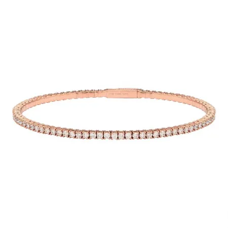 1ct Flexible Diamond Tennis Bangle