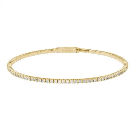 1ct Flexible Diamond Tennis Bangle