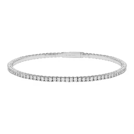 1ct Flexible Diamond Tennis Bangle