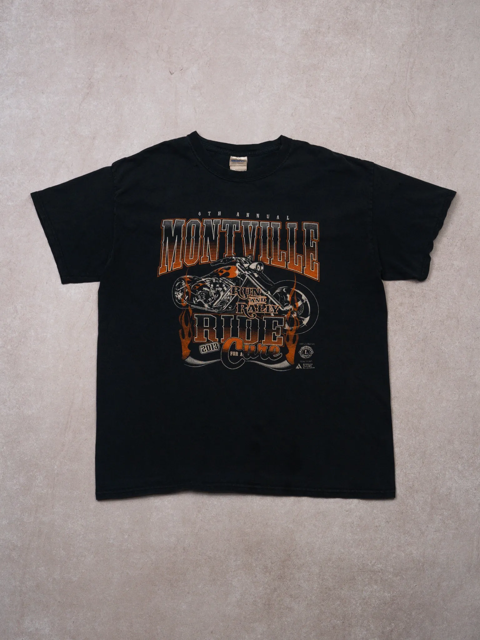 2000's Black Montville Run   Rally Ride Tee (M)