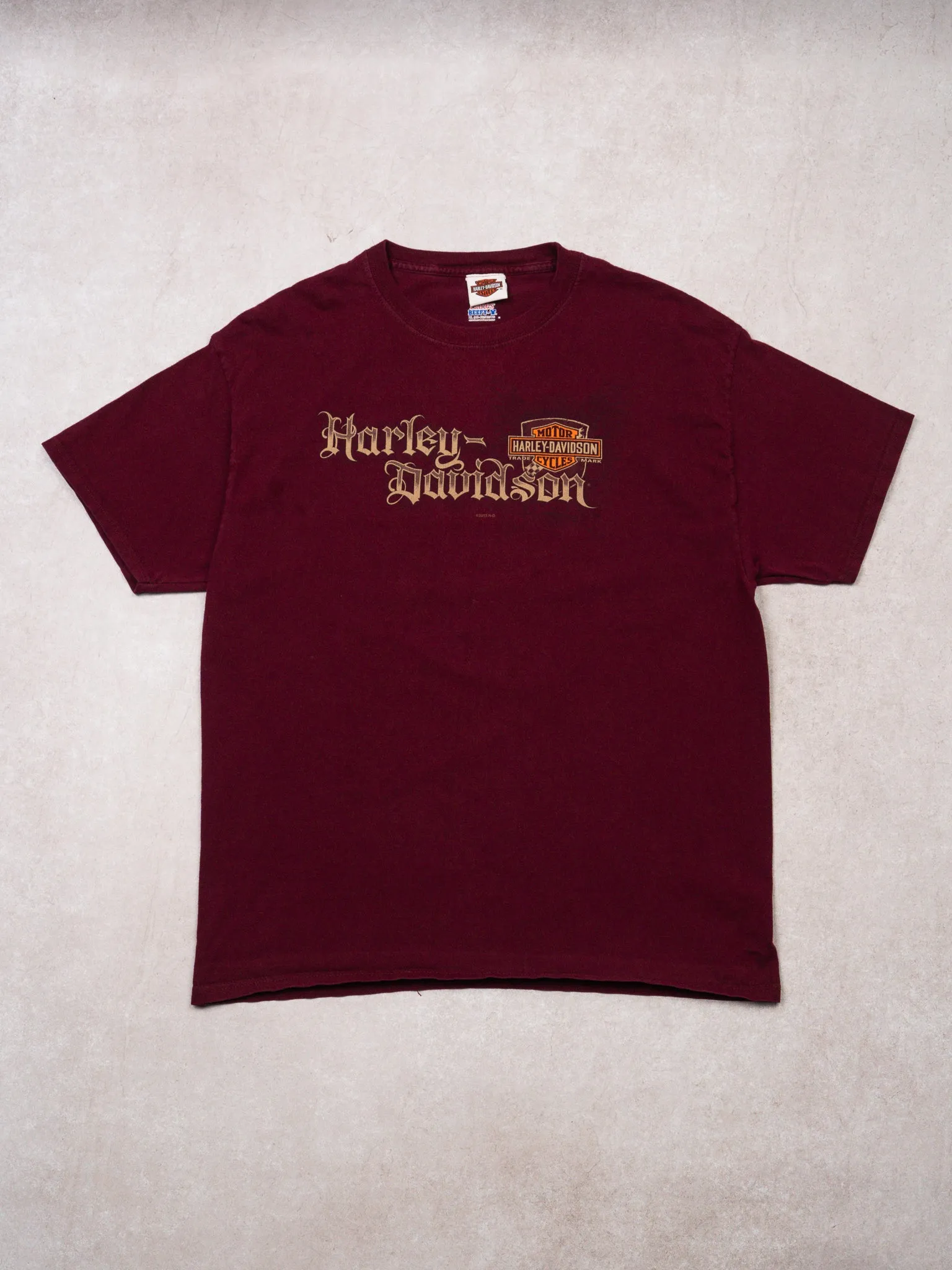 2013 Maroon Harley Davidson Cox's Mansfield, PA Tee (L)