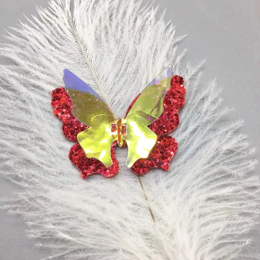 3D Glitter Sequins Laser Butterfly Hair Clip/Barrette