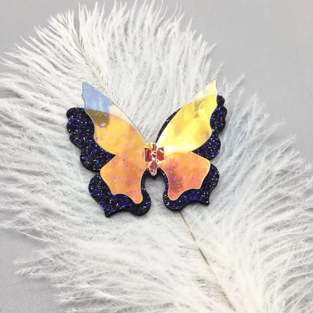 3D Glitter Sequins Laser Butterfly Hair Clip/Barrette