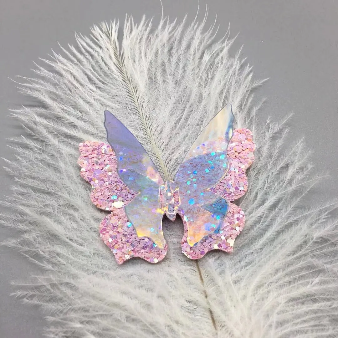 3D Glitter Sequins Laser Butterfly Hair Clip/Barrette