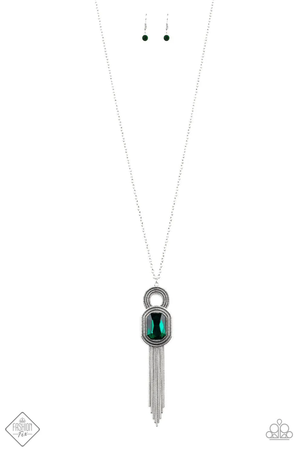 A Good TALISMAN Is Hard To Find Emerald Green Pendant Necklace - Paparazzi Accessories