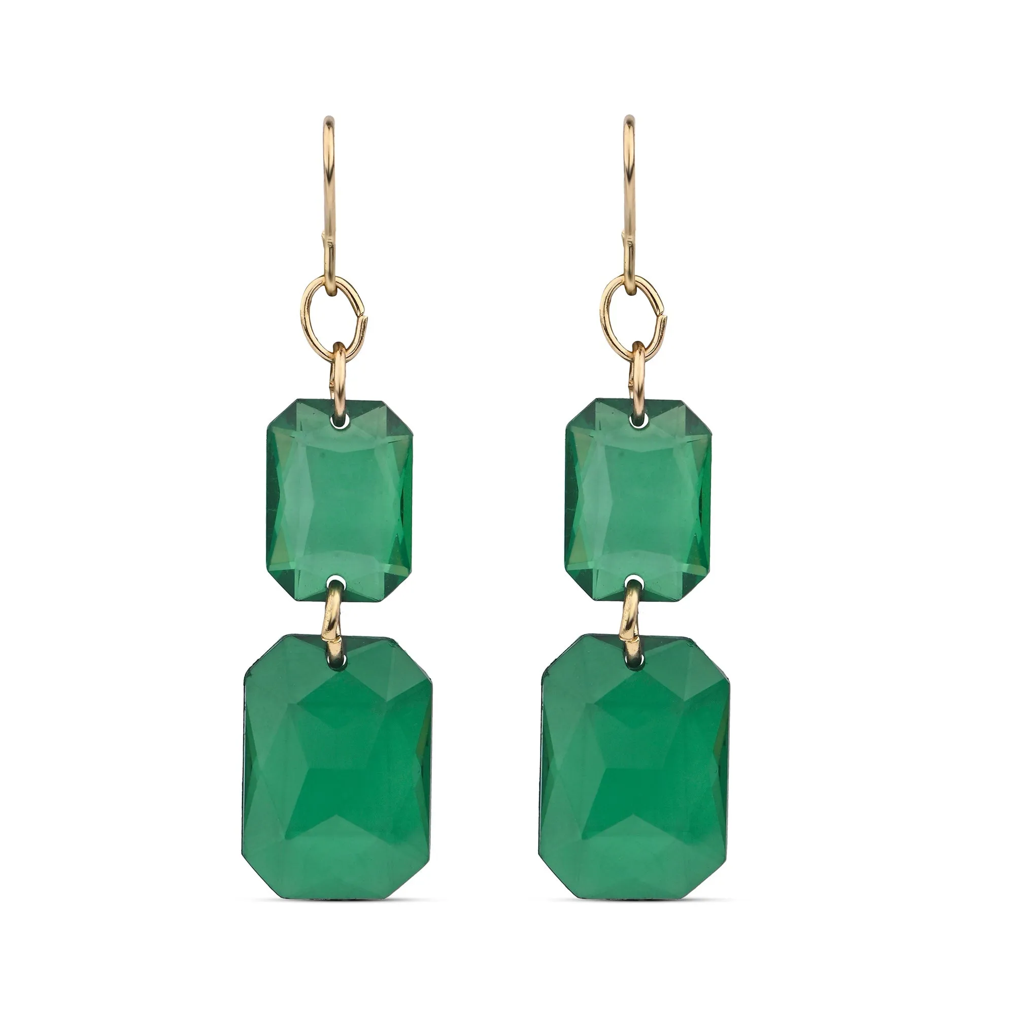 Accessorize London Women's Cut Crystal Drop Earrings