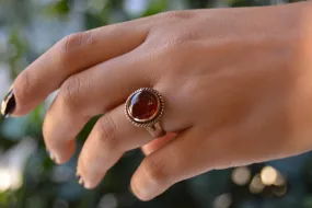 Agate Natural Stone Handmade Adjustable Women's Ring