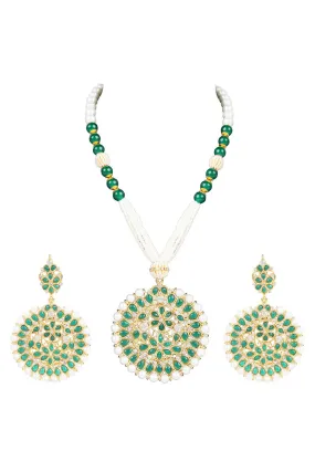 Alloy Necklace Set in Green