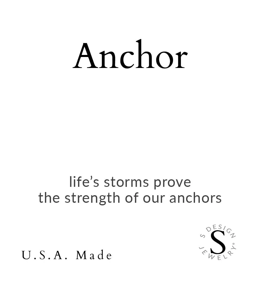 Anchor | Soft Bangle Charm Bracelet | Botswana