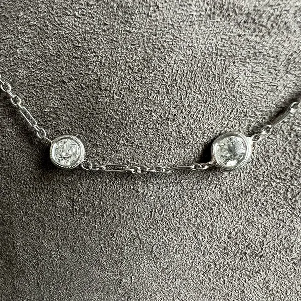 Exquisite Art Deco-Inspired Diamond Chain Necklace