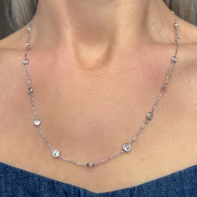 Exquisite Art Deco-Inspired Diamond Chain Necklace