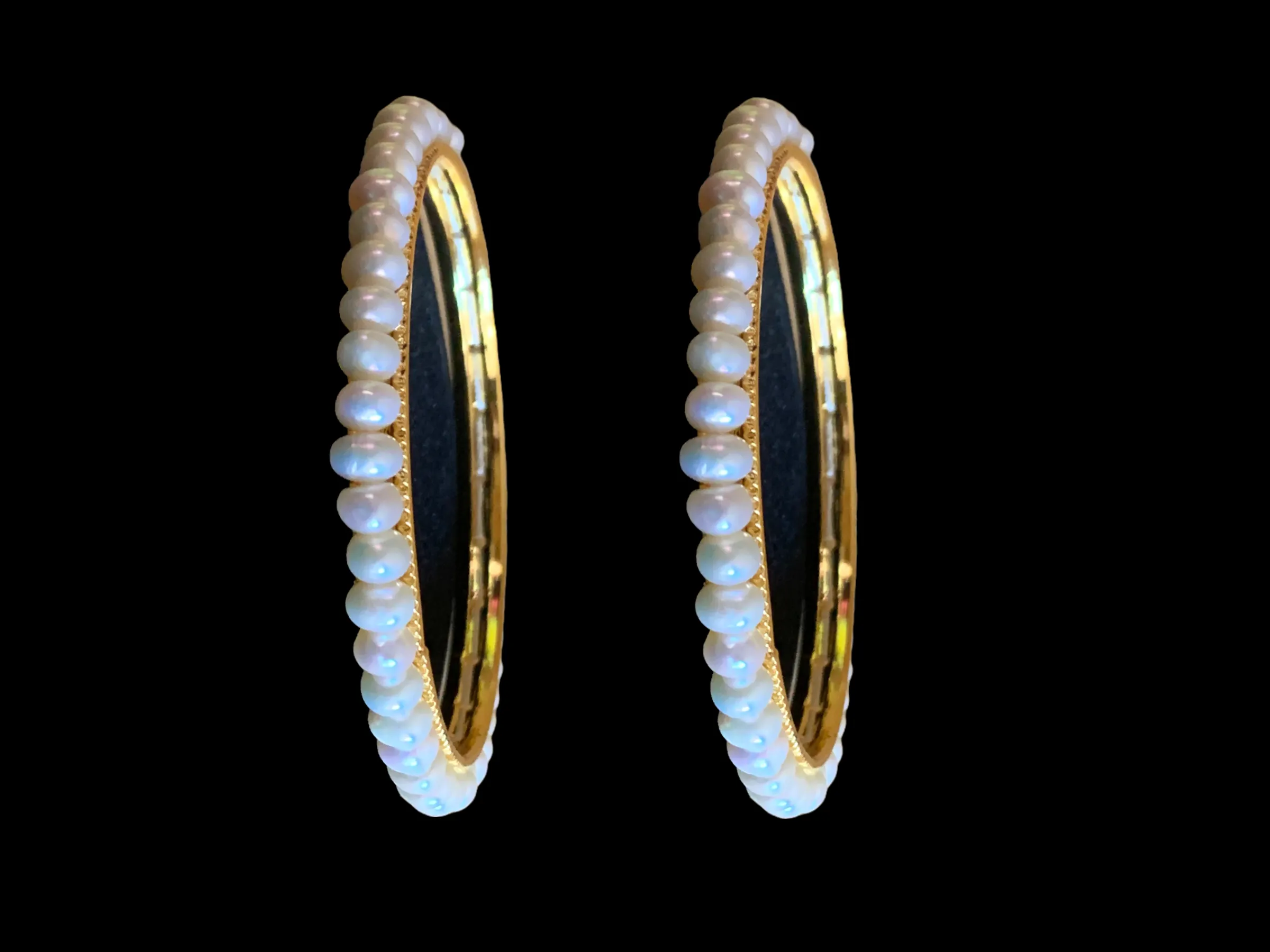 B129 Fresh water pearl bangle size ( READY TO SHIP  )