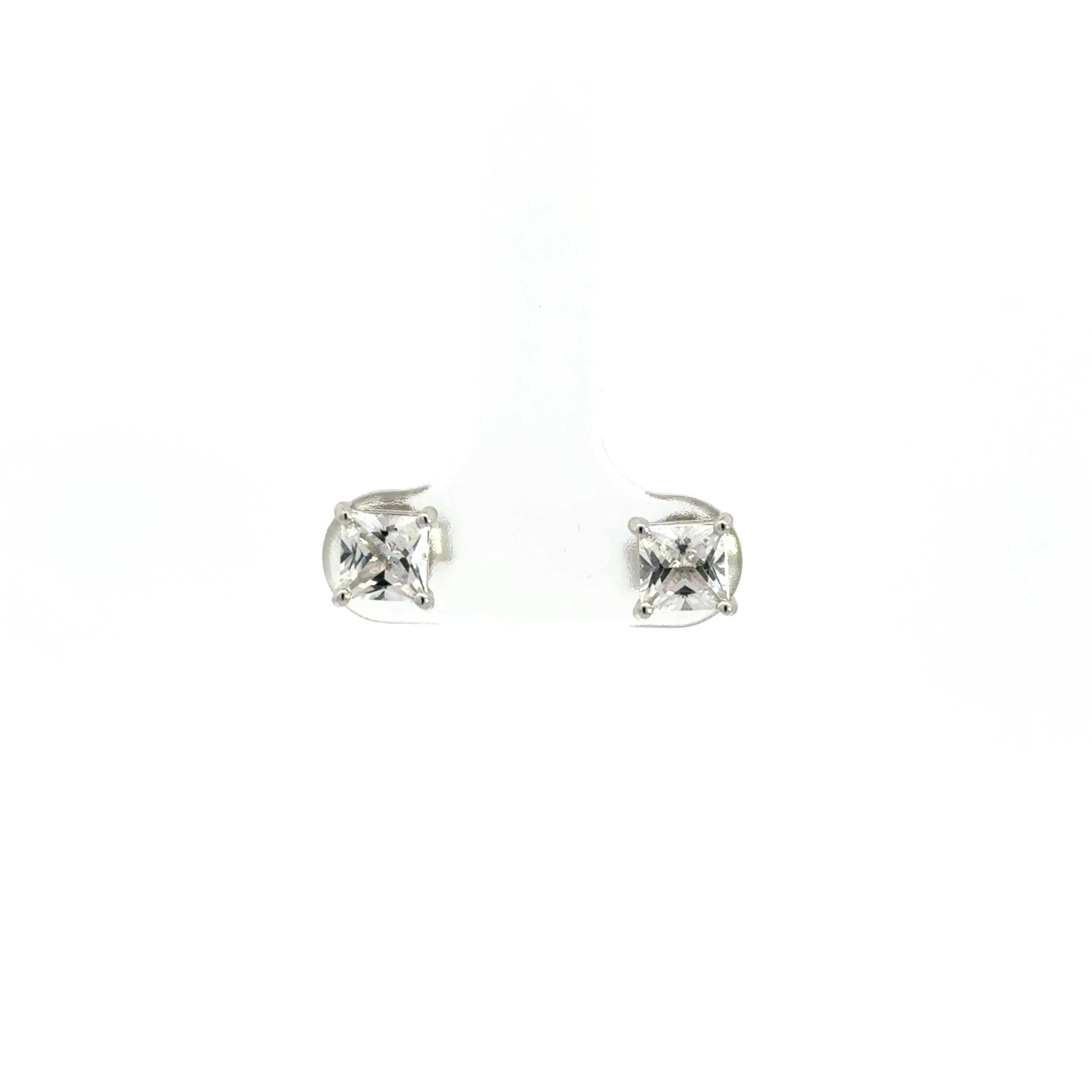 Baikalla? Sterling Silver Lab Created Sapphire Earrings 5mm