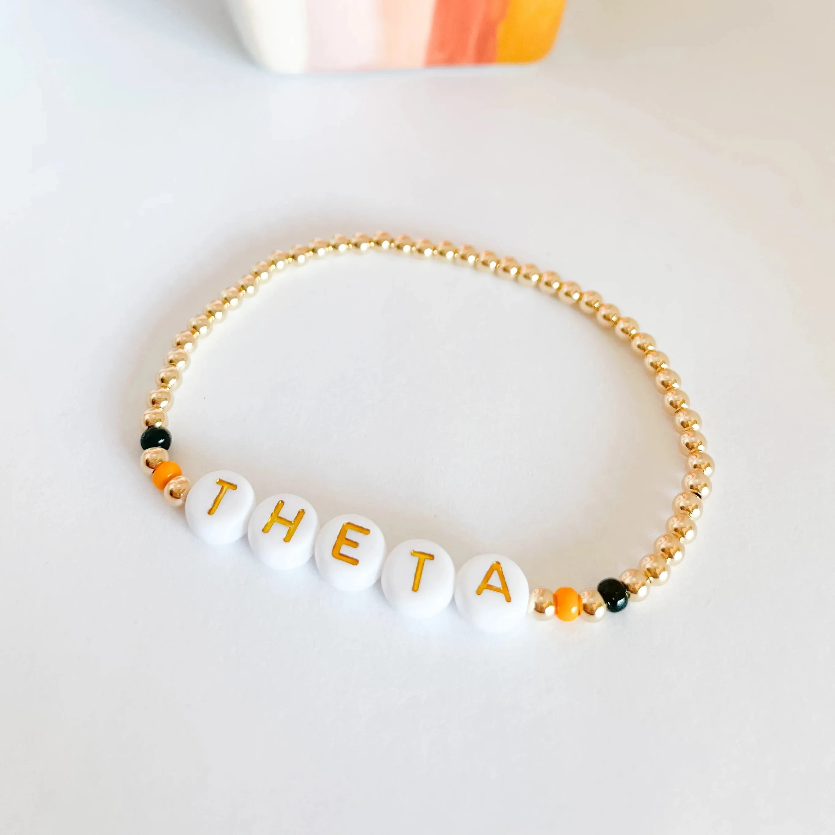 Beaded Blondes | Theta Color Sorority Bracelet