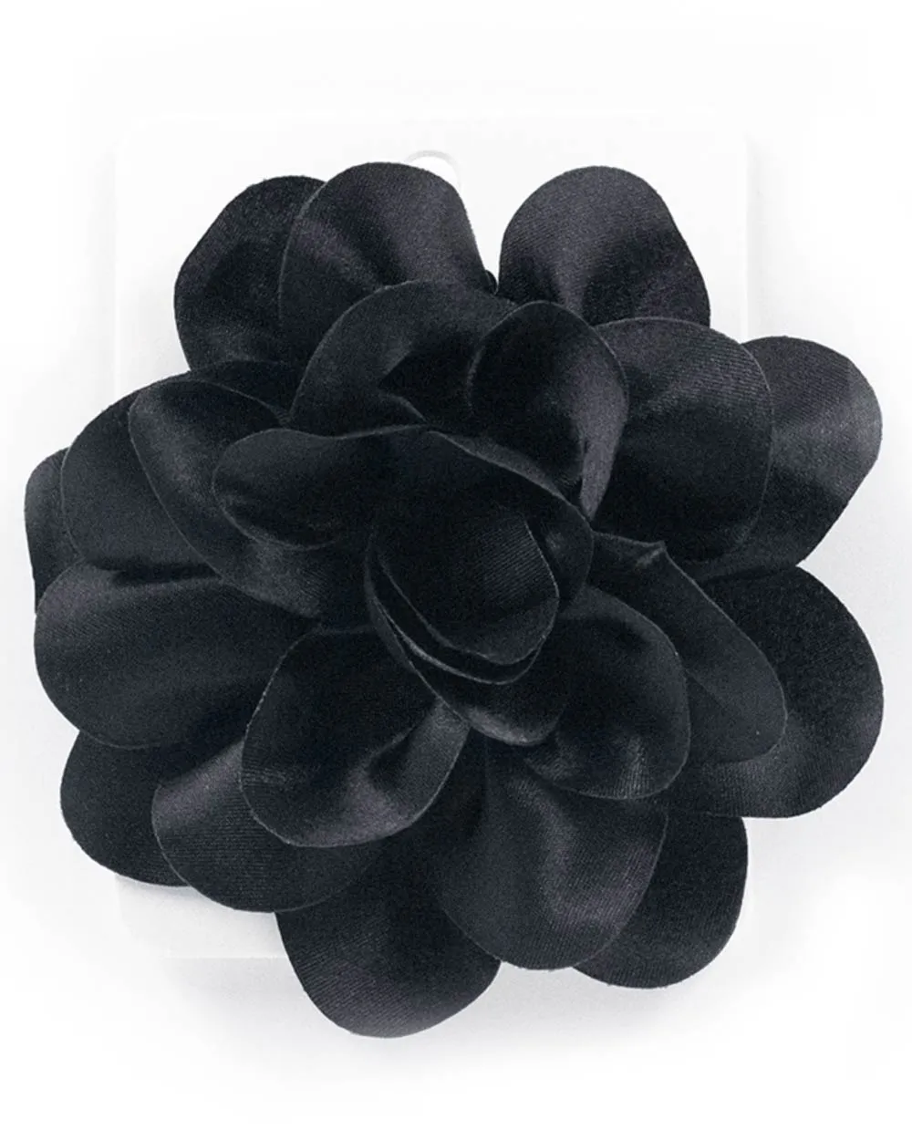 Black Flower Clip