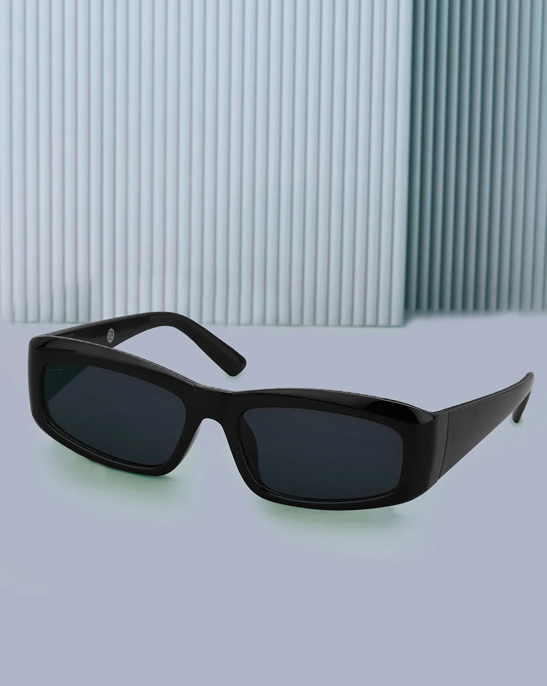 Black Toned with Polycarbonate UV Protected Lens Rectangle Sunglass for men