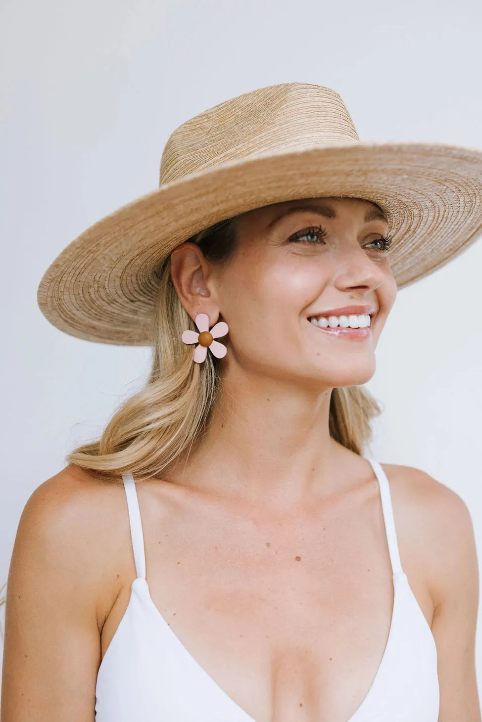 Blush Flower Earrings