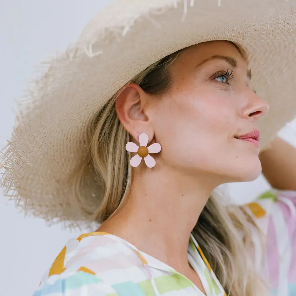 Blush Flower Earrings