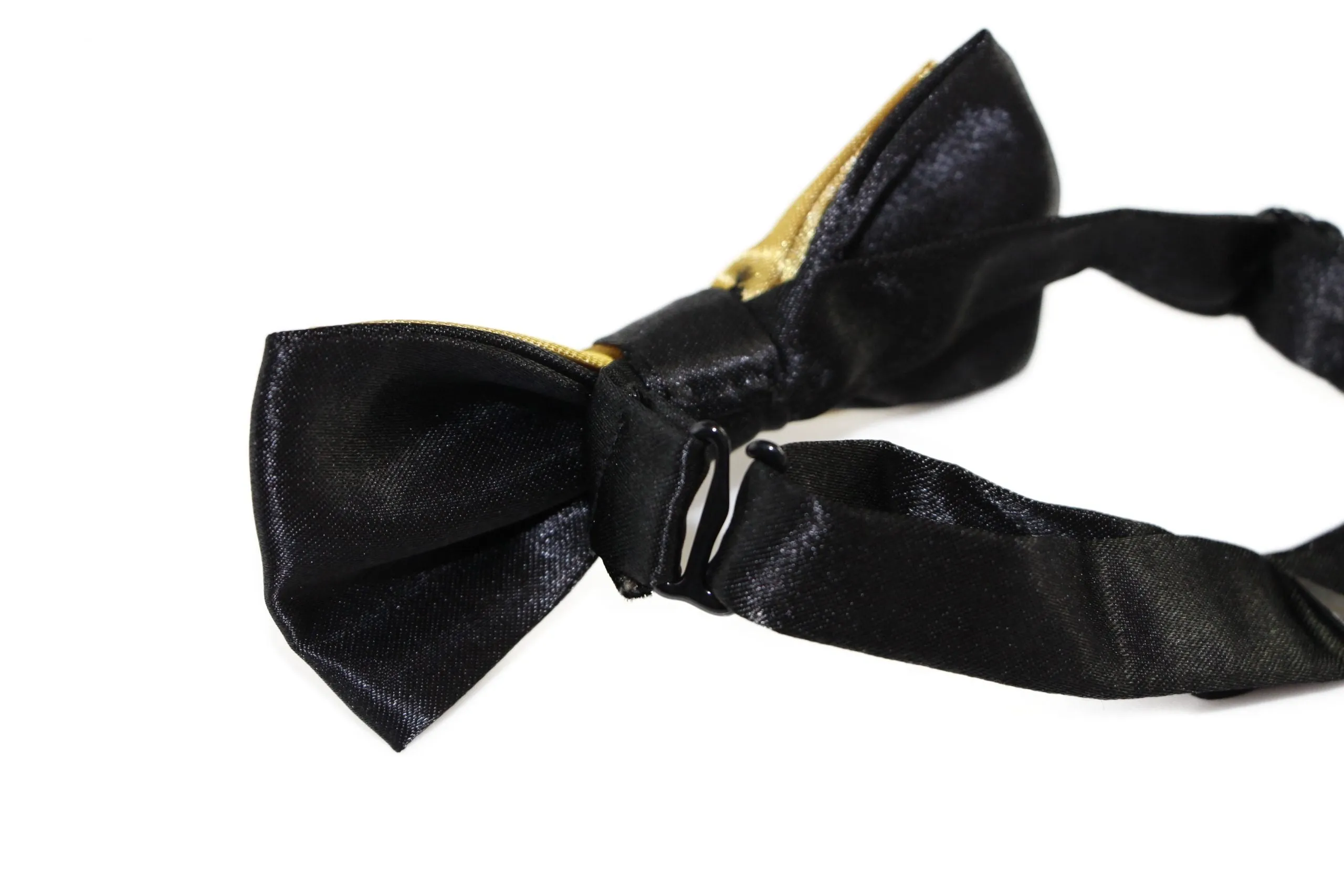 Boys Mustard Gold Two Tone Layer Bow Tie