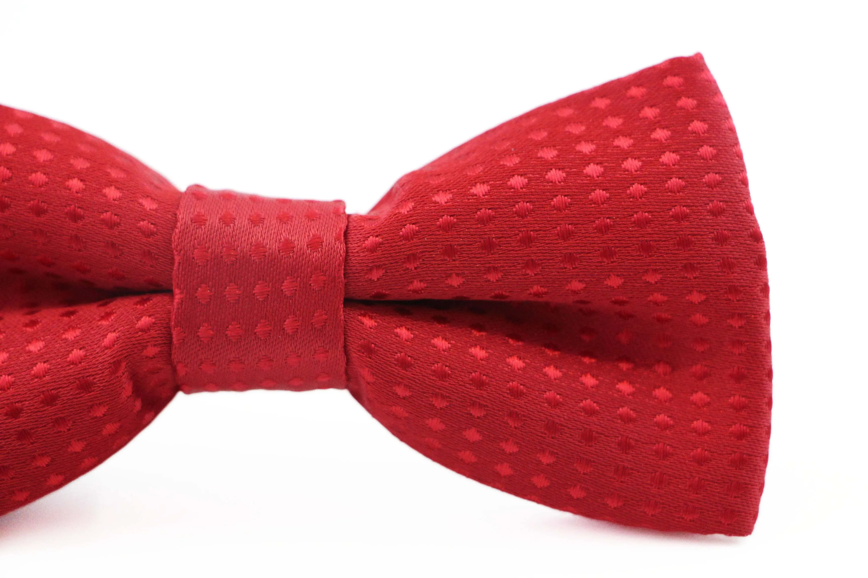 Boys Red Polka Dot Pattern Bow Tie