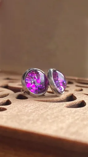 Brandon Farris Stud Earrings. Stainless steel - Glitter4Good