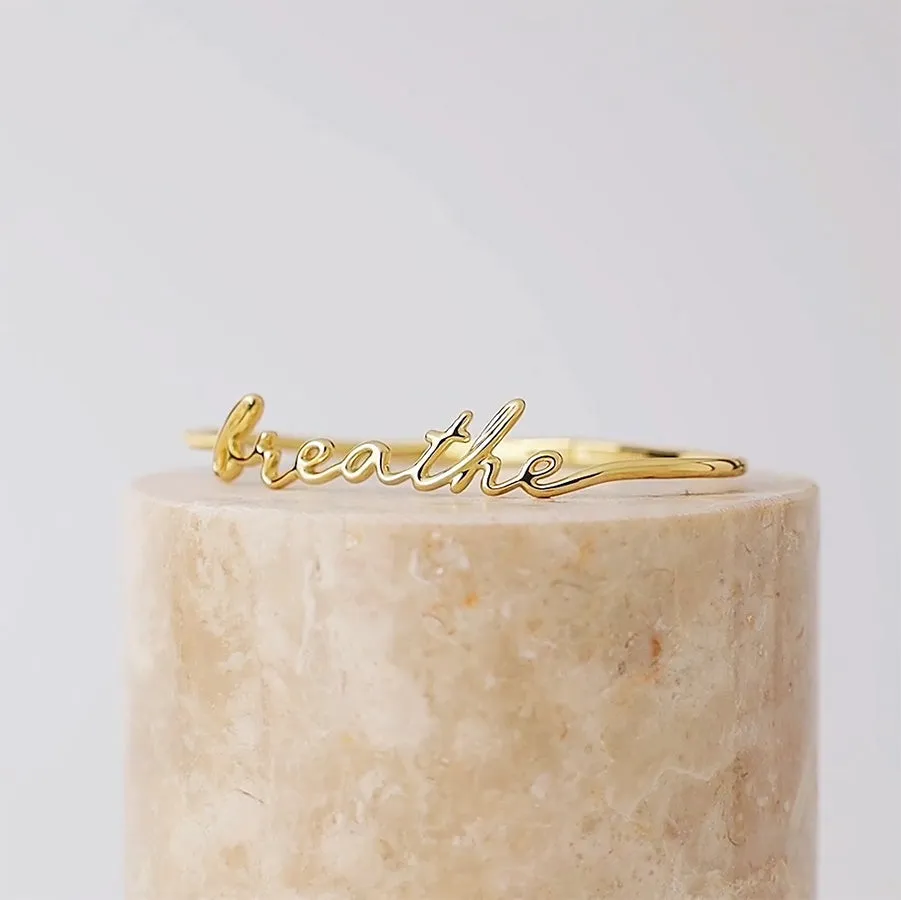 Breathe Gold Bangle