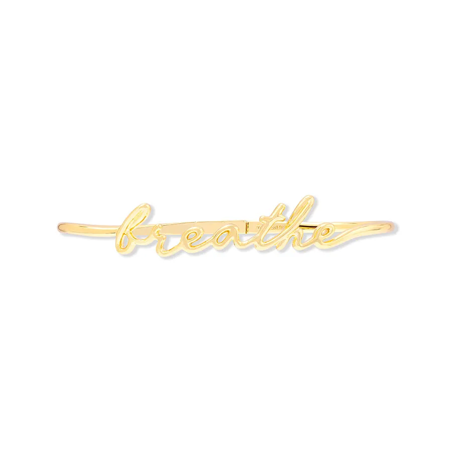 Breathe Gold Bangle