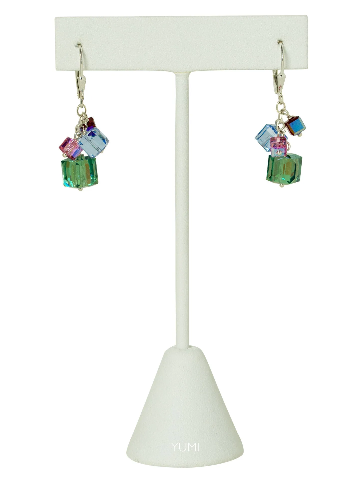 Burano Swarovski Crystal Cube Earrings