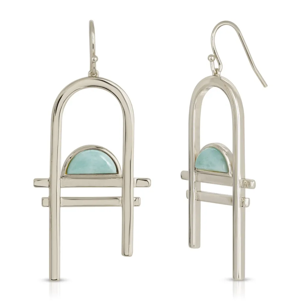 Carlyle Earrings- Larimar