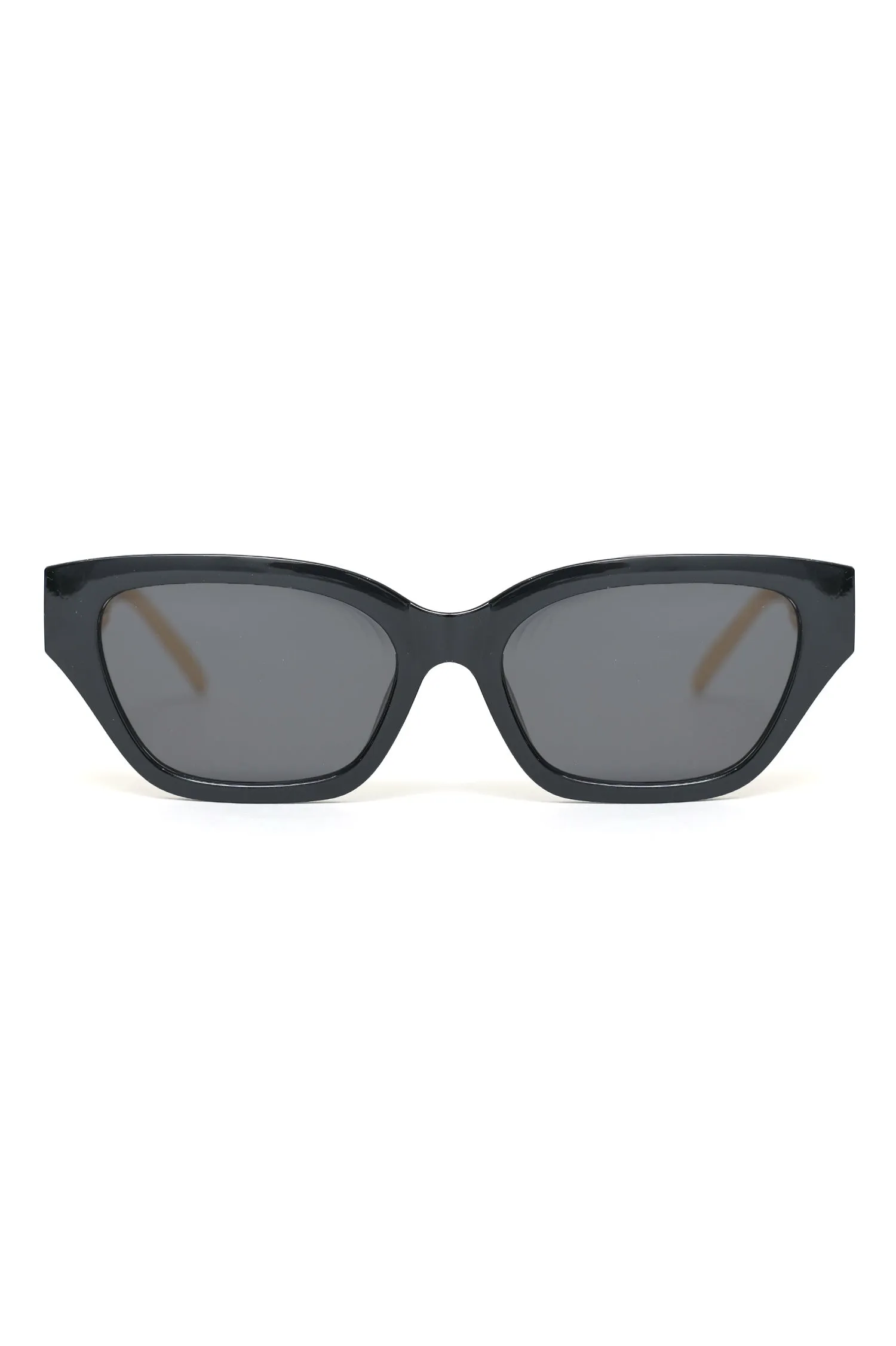 CAT EYE SUNGLASSES-BLACK