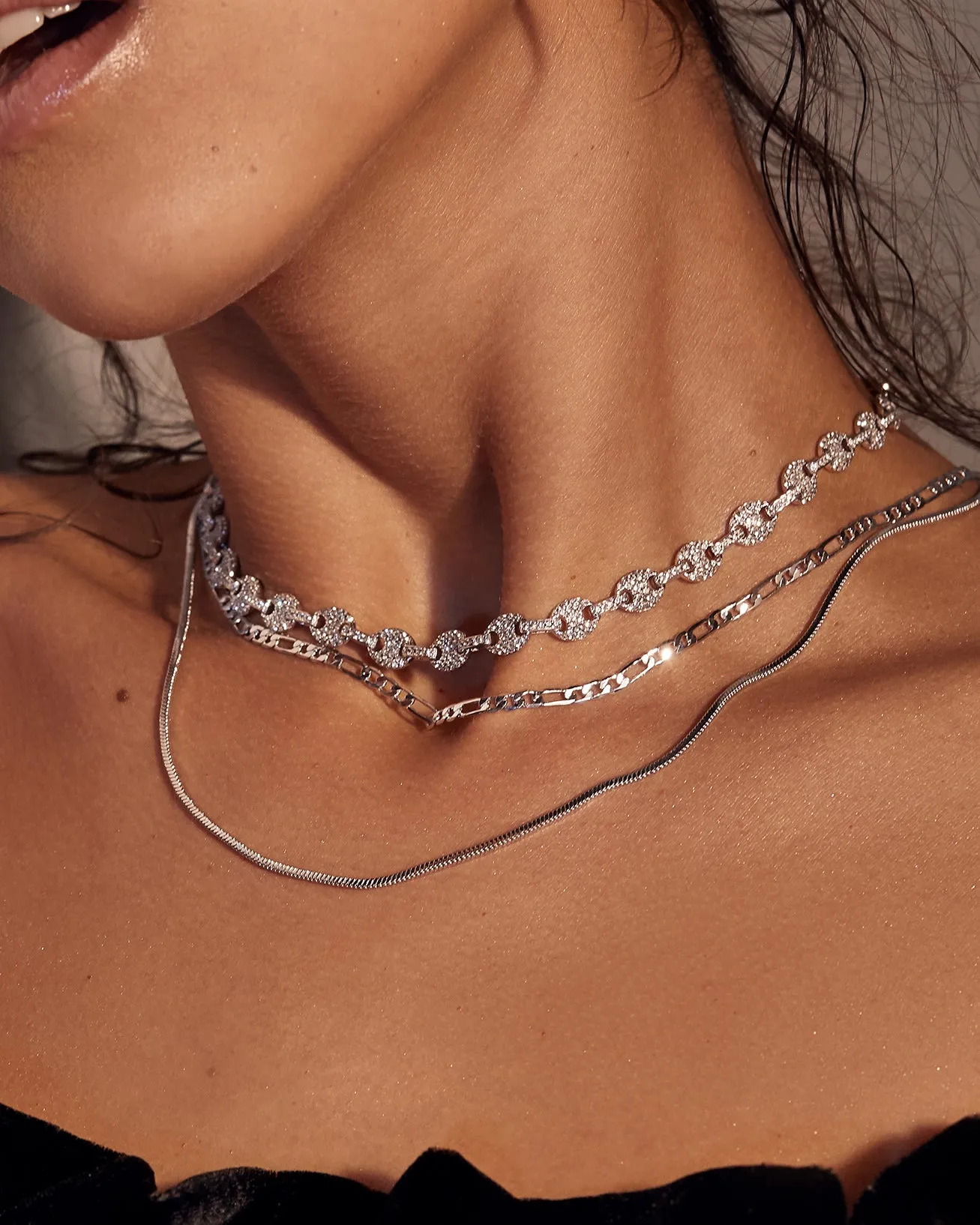 Cecilia Chain Necklace- Silver (Ships Mid May)