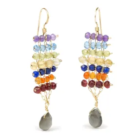 Chakra Earrings with Gold Filled French Ear Wires