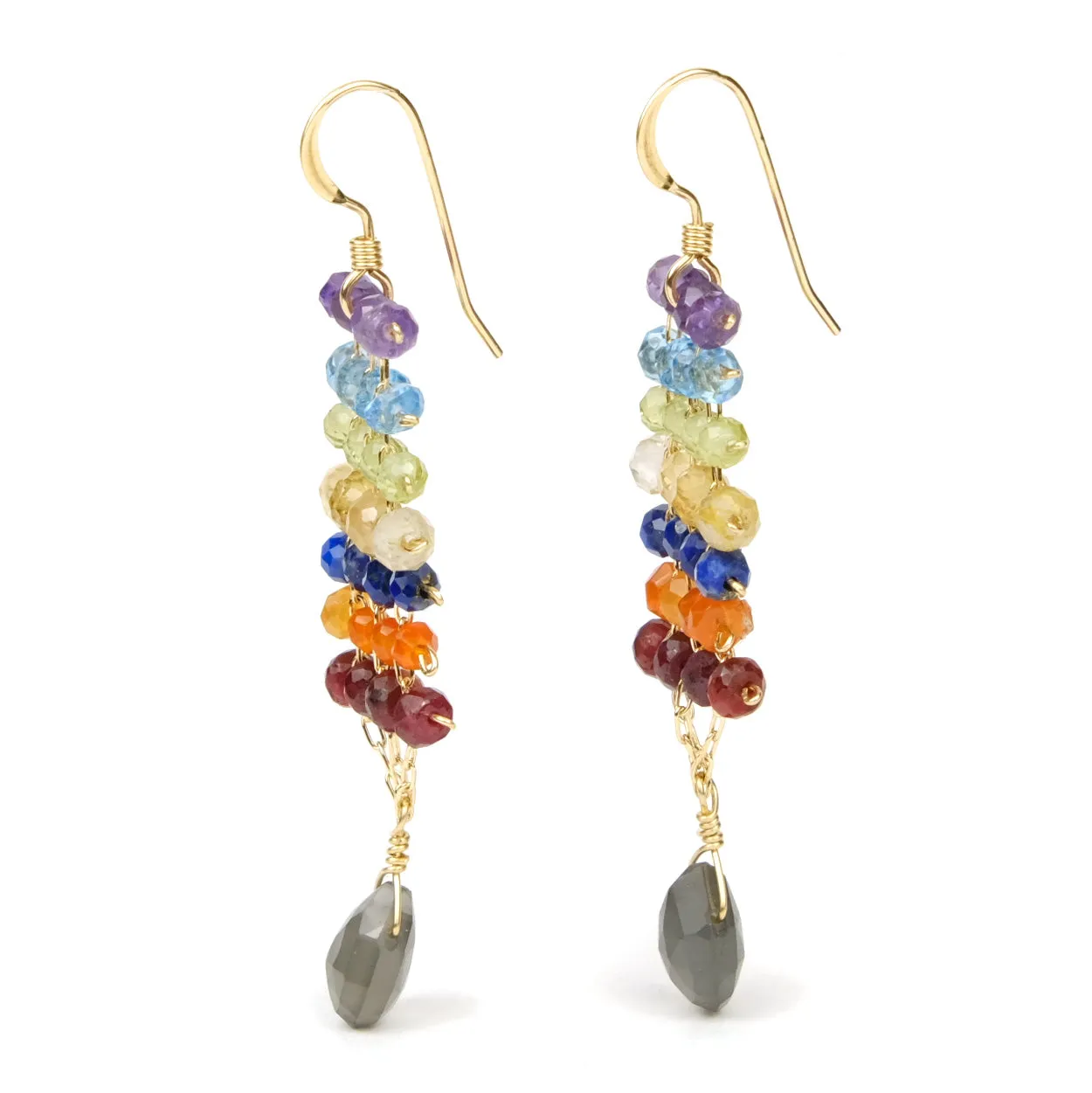 Chakra Earrings with Gold Filled French Ear Wires