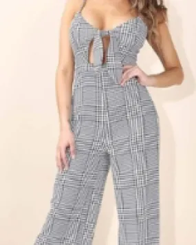 Check Me Out Plaid Jumpsuit