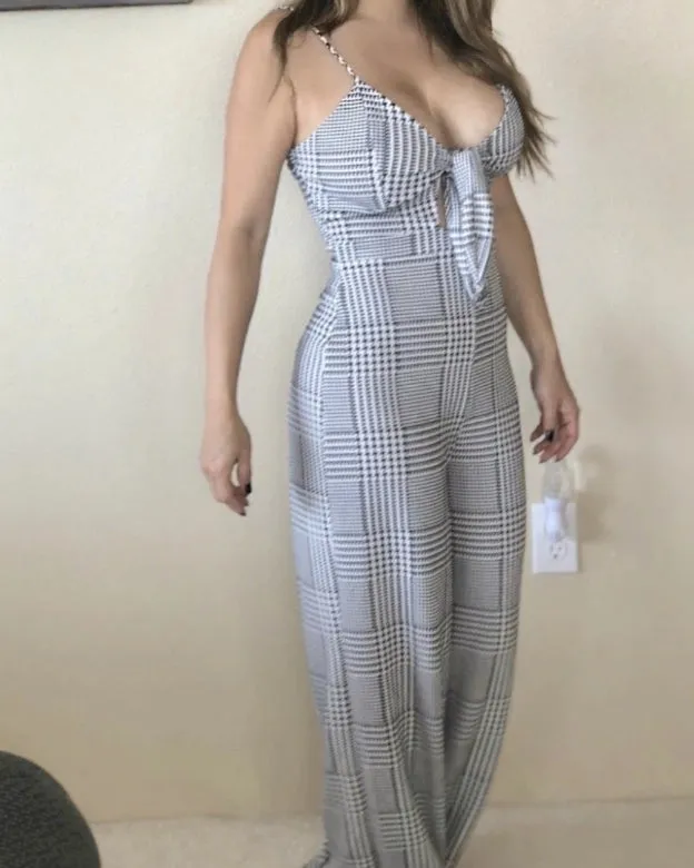 Check Me Out Plaid Jumpsuit