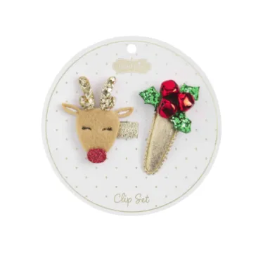 Christmas Hair Clip Set