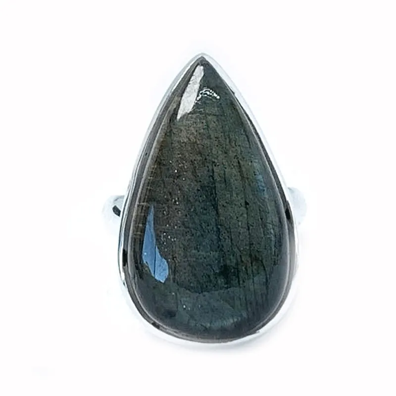 Clancy Labradorite Teardrop Ring