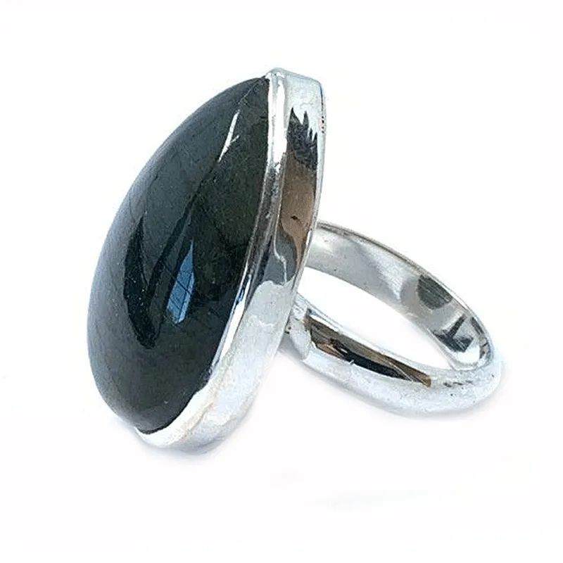 Clancy Labradorite Teardrop Ring