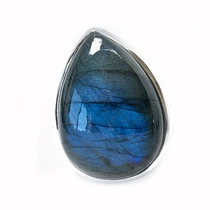 Clancy Labradorite Teardrop Ring