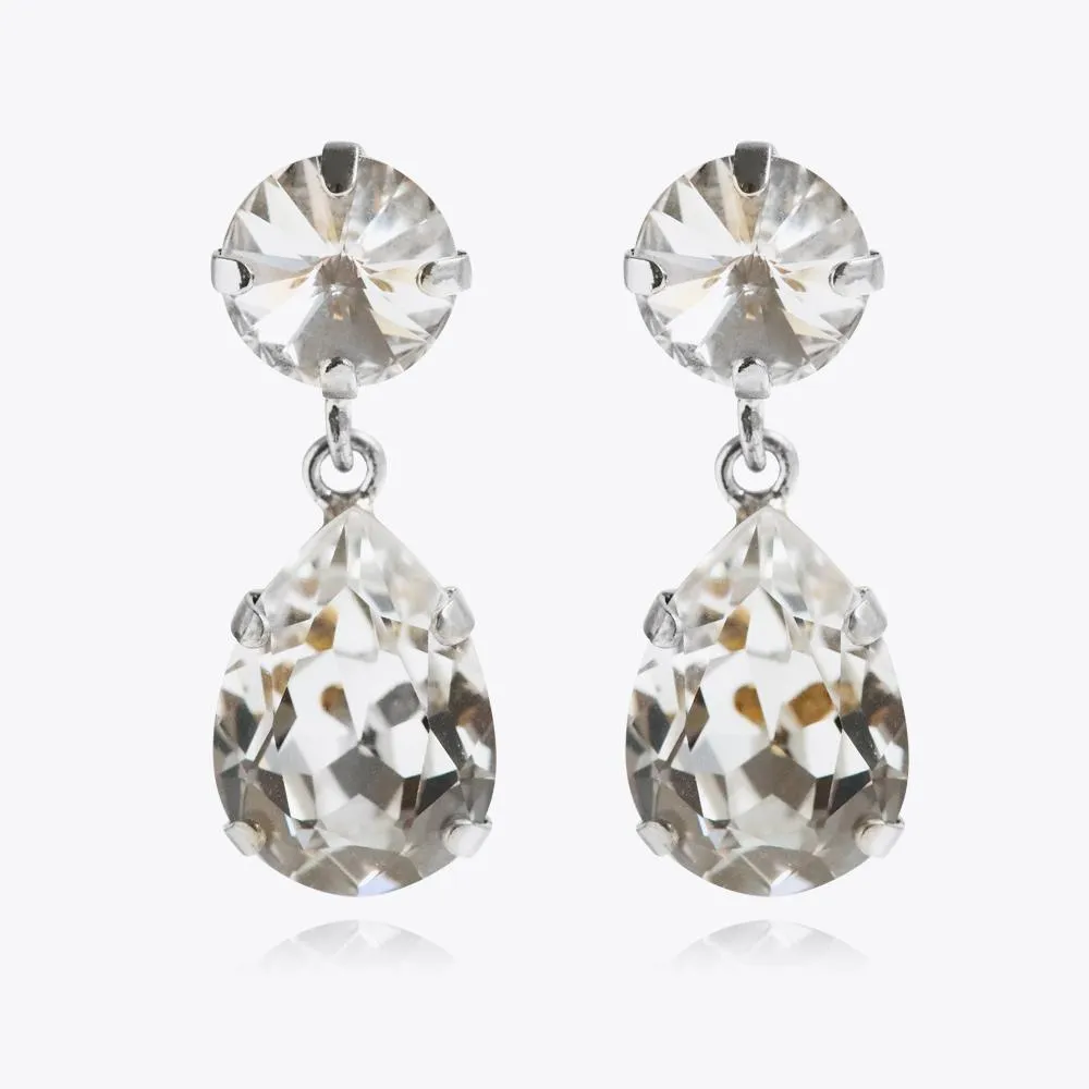 Classic Drop Earrings / Crystal