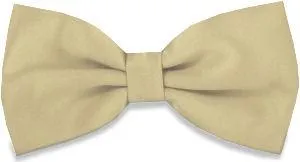 CLEARANCE - Pale Antique Gold Bow Tie