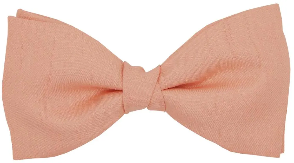 CLEARANCE - Tea Rose Shantung Bow Tie