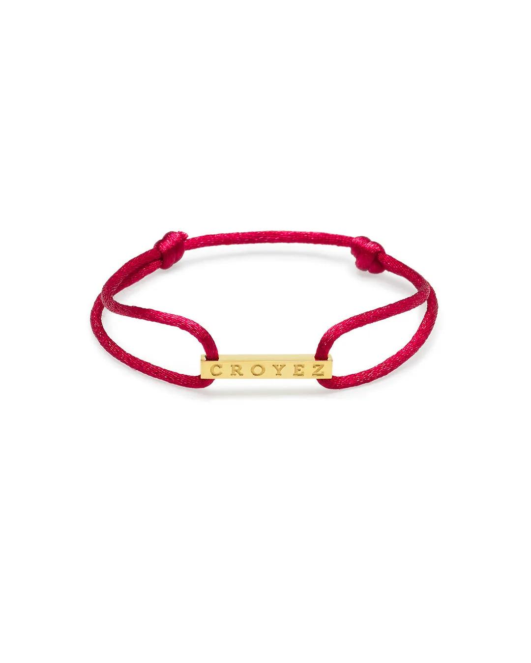 CROYEZ SATIN CORD - RED/GOLD