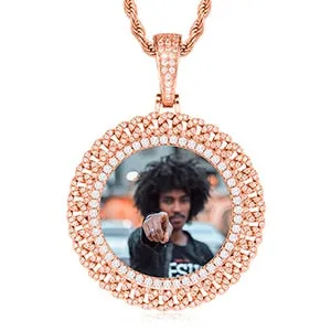 Cuban Link Pendant- Necklace With Picture Inside- Photo Necklace